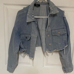 Vici Distressed Denim Jacket